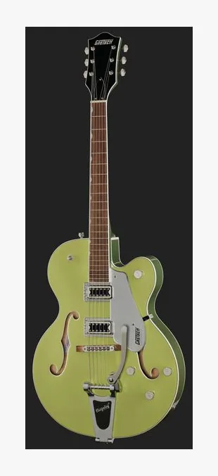 Gretsch G5420T EMTC CLS HLW ANV GRN, curvas del cuerpo vistas desde arriba