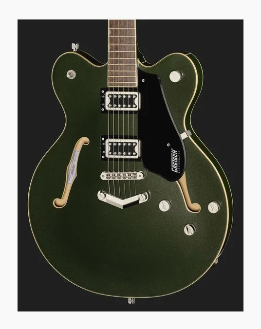 Gretsch G5622 EMTC CB OLV MET, perfil lateral del cuerpo