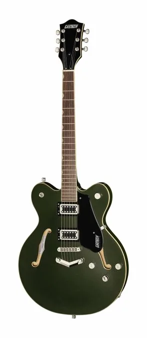 Gretsch G5622 EMTC CB OLV MET en primer plano frontal
