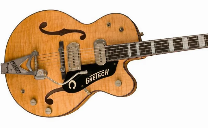 Gretsch G6120 59 Nash. LTD MB CH AN, mástil y diapasón vistos de lado