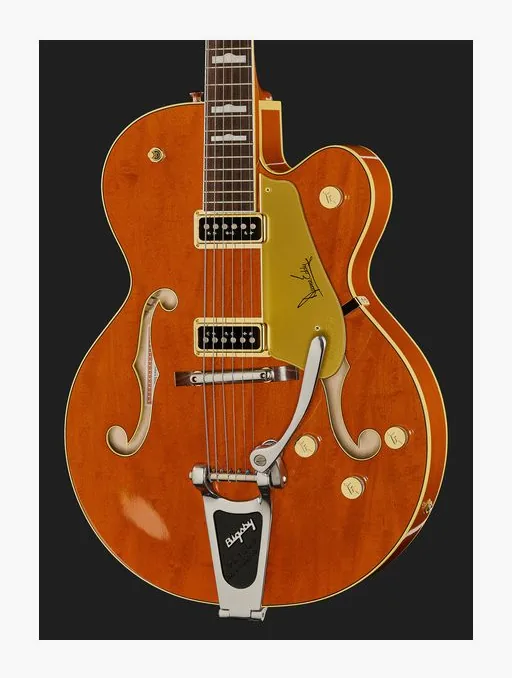 Gretsch G6120DE Duane Eddy, puente y clavijeros de afinación