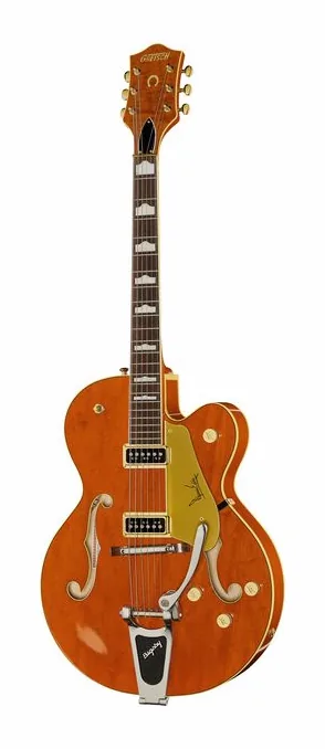 Gretsch G6120DE Duane Eddy en primer plano frontal