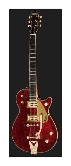 Gretsch G6129TG-59VS Sparkle Jet RD, cejuela y primeras posiciones del diapasón