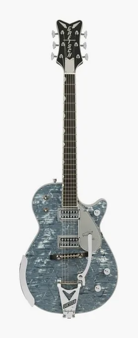 Gretsch G6134T-58 Penguin LTD BLPRL encuadrado de frente sobre fondo neutro