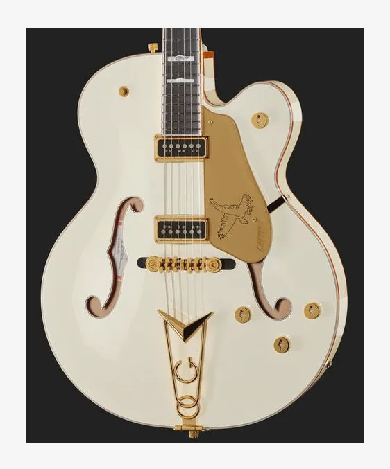 Gretsch G6136-55VS White Falcon, cejuela y primeras posiciones del diapasón