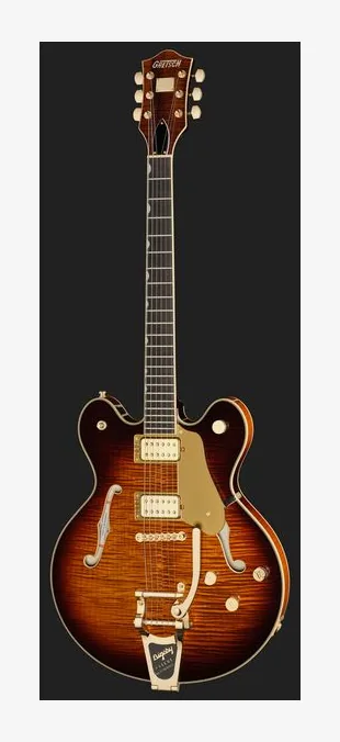 Gretsch Pro BKSTR JR LX TRP AR, curvas del cuerpo vistas desde arriba