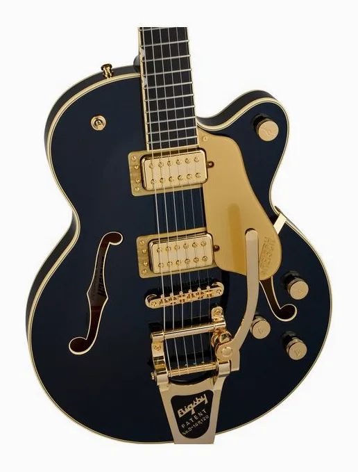 Gretsch Pro Broadkaster JR LX BLKBRY, puente y clavijeros de afinación
