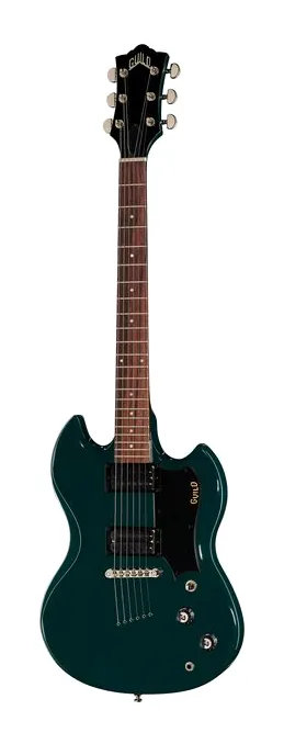 Guild Polara Blue Steel en primer plano frontal