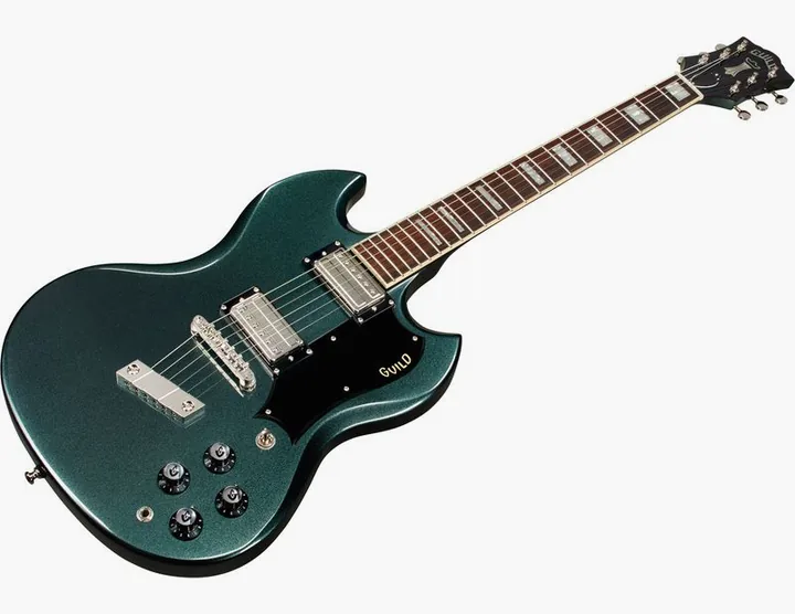 Guild Polara Deluxe KWG, cuerpo y acabado en primer plano