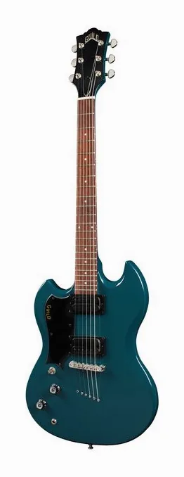 Guild Polara LH Blue Steel, pastillas y mandos de control