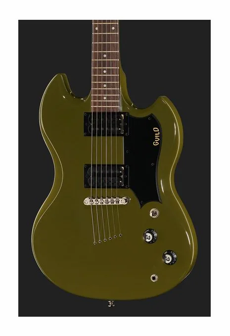Guild Polara Phantom Green, vista trasera del cuerpo
