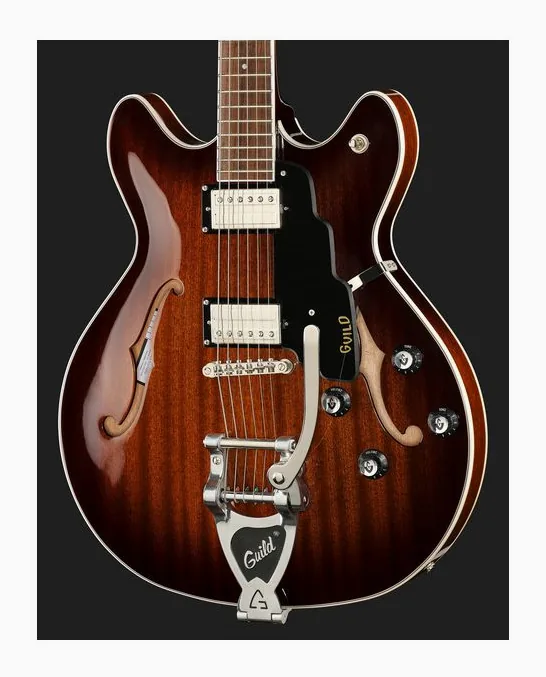 Guild Starfire I SC Antique Burst, pastillas y mandos de control