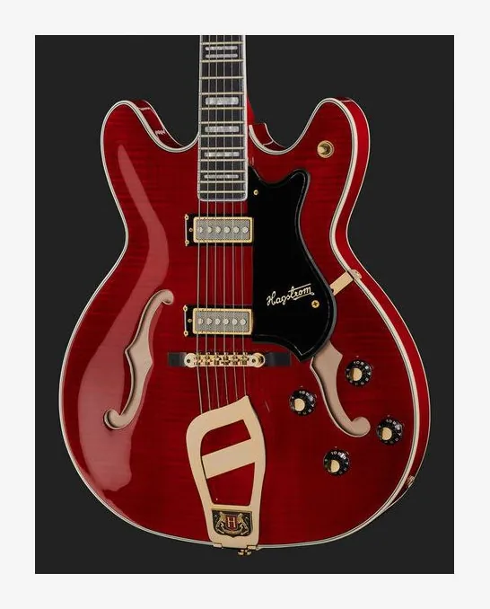 Hagstrom ´67 Viking II WCT, curvas del cuerpo vistas desde arriba