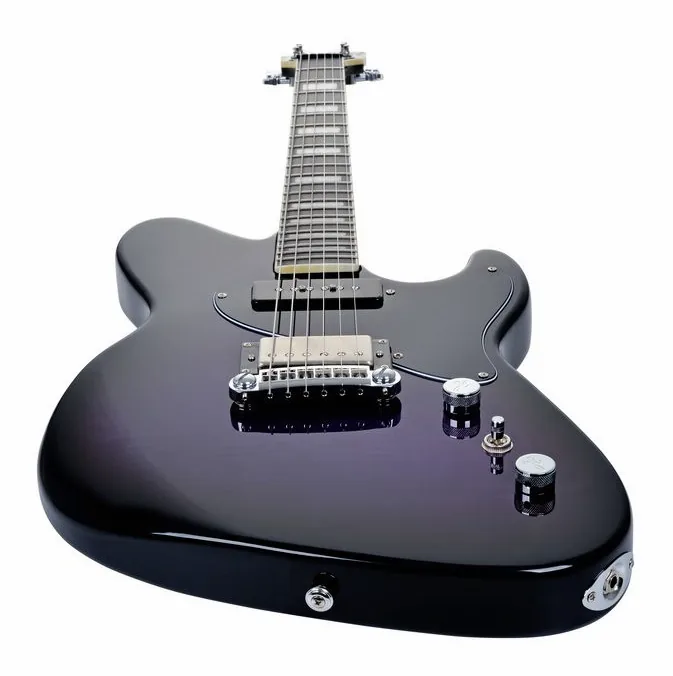 Hagstrom Adina Purple Burst, vista trasera del cuerpo