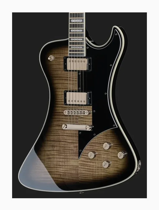 Hagstrom Fantomen Cosmic Black Burst, vista trasera del cuerpo