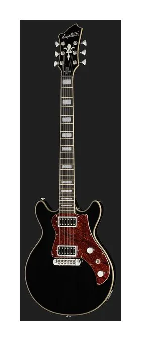Hagstrom Megin Black Gloss, cejuela y primeras posiciones del diapasón