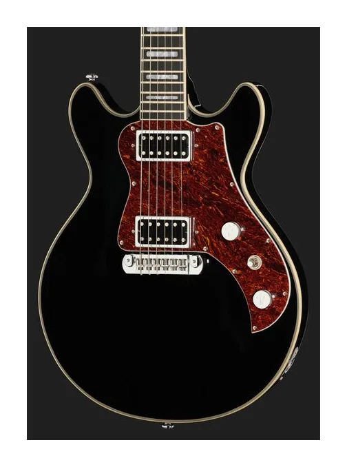 Hagstrom Megin Black Gloss, pastillas y mandos de control