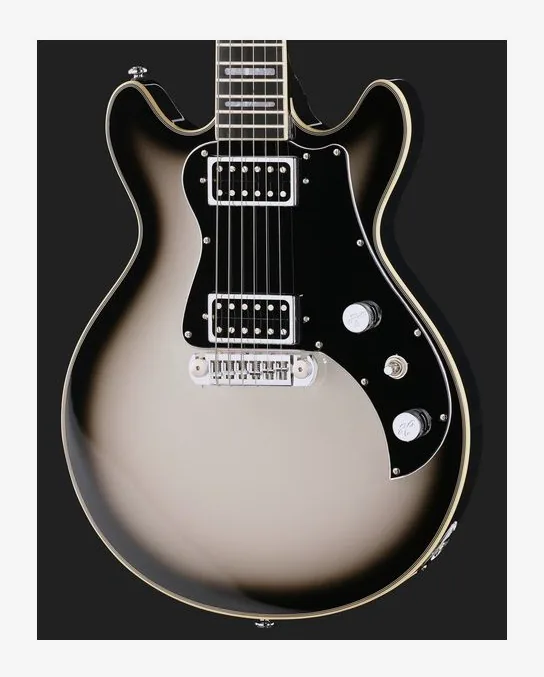 Hagstrom Megin Grey Burst, cejuela y primeras posiciones del diapasón