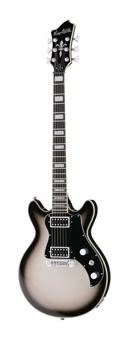 Hagstrom Megin Grey Burst visto de frente