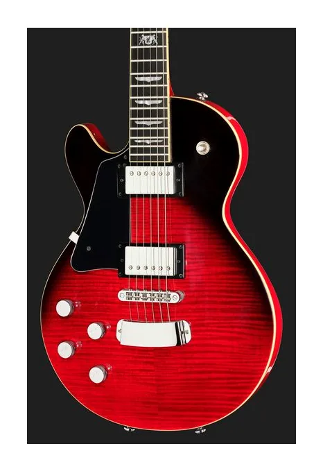 Hagstrom Super Swede Dark Storm, cuerpo y acabado en primer plano