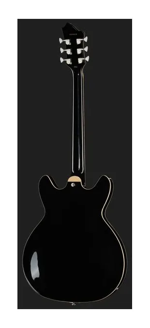 Hagstrom Viking Black, mástil y diapasón vistos de lado