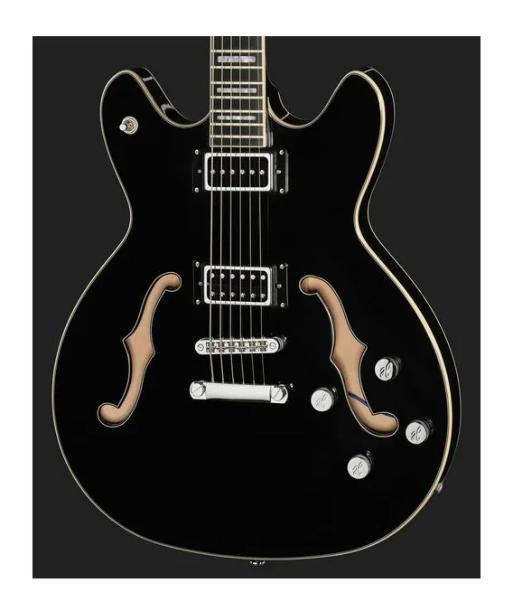 Hagstrom Viking Deluxe Baritone BK, curvas del cuerpo vistas desde arriba