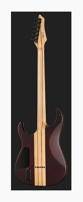 Harley Benton Amarok-BT BKNT Flame Burst, perfil lateral del cuerpo