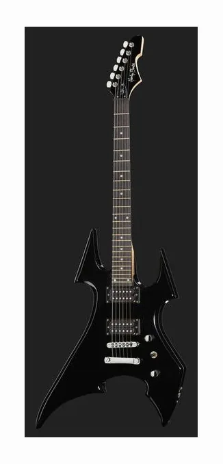 Harley Benton BS-20BK Rock Series, cejuela y primeras posiciones del diapasón