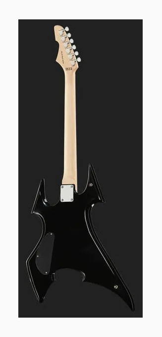 Harley Benton BS-20BK Rock Series, cejuela y primeras posiciones del diapasón
