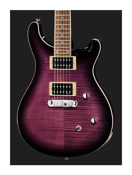 Harley Benton CST-24 Black Cherry Flame, cuerpo y acabado en primer plano