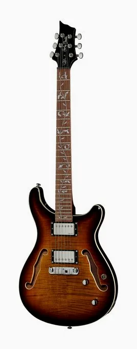 Harley Benton CST-24HB TOL Tobacco Flame fotografiado de frente