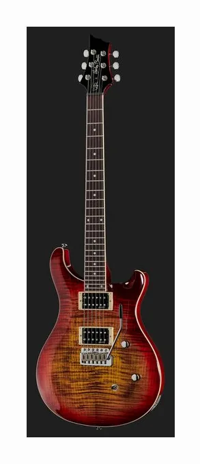 Harley Benton CST-24T Emerald Flame, perfil lateral del cuerpo
