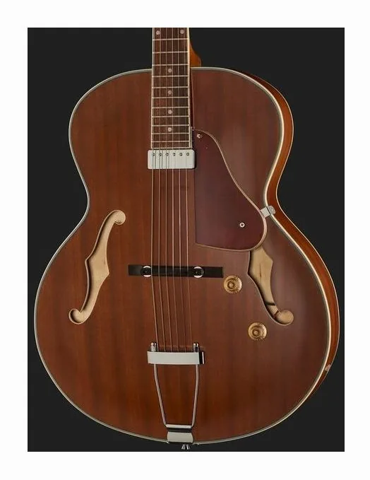 Harley Benton Custom Line ResoKing BK, cejuela y primeras posiciones del diapasón