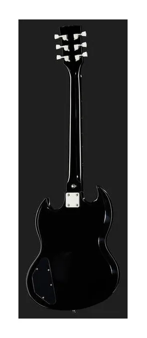 Harley Benton DC-200 BK Student Series, cuerpo y acabado en primer plano