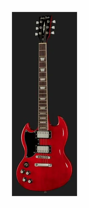 Harley Benton DC-580LH CH Vintage Series, perfil lateral del cuerpo