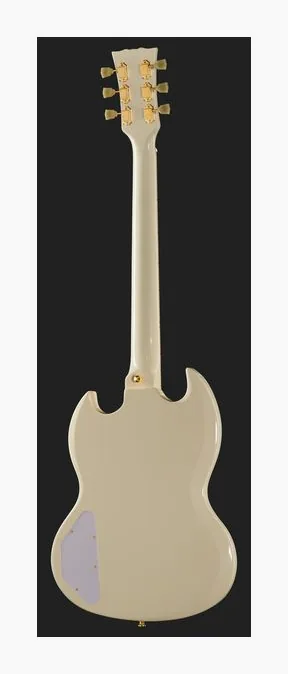 Harley Benton DC-600 VI Vintage Series, pala con clavijeros y logotipo