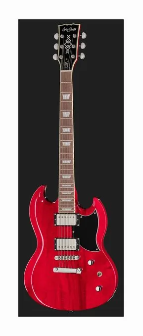 Harley Benton DC-Custom II Cherry, pastillas y mandos de control