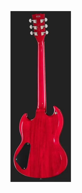 Harley Benton DC-Custom II Cherry, selector de pastillas y jack de salida