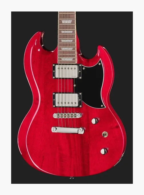 Harley Benton DC-Custom II Cherry, pastillas y mandos de control