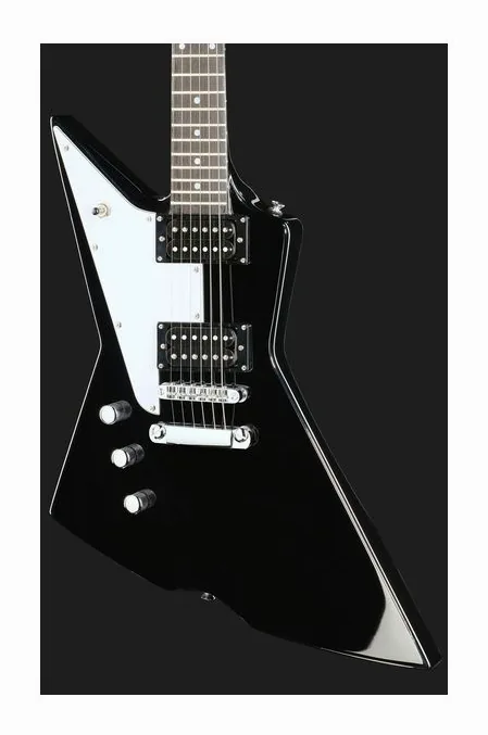 Harley Benton Extreme-76LH BK, selector de pastillas y jack de salida