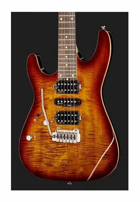 Harley Benton Fusion-III HH FR EB FBB, perfil lateral del cuerpo
