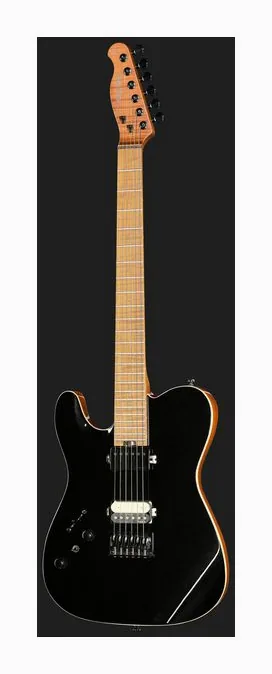 Harley Benton Fusion-T II HH LH MN HT BM, curvas del cuerpo vistas desde arriba