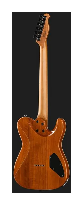 Harley Benton Fusion-T II HH LH MN HT BM, curvas del cuerpo vistas desde arriba