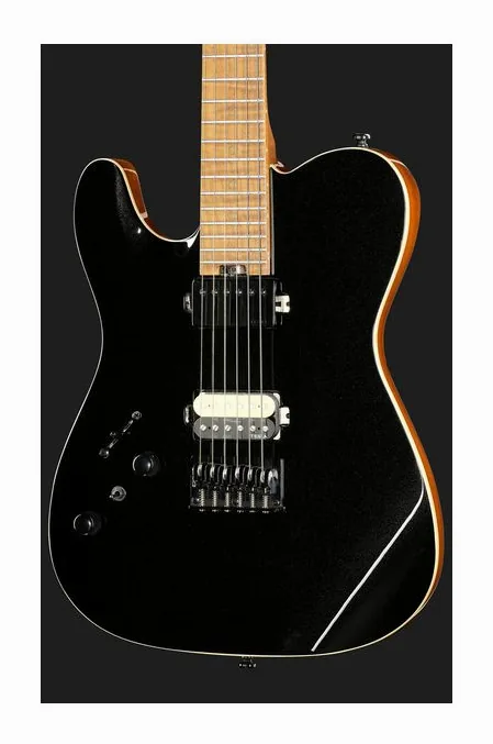 Harley Benton Fusion-T II HH LH MN HT BM, cuerpo y acabado en primer plano