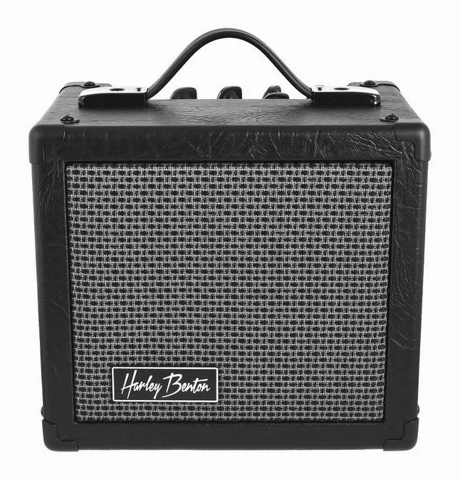 Harley Benton HB-15GXD JamBox, logotipo y acabado del panel frontal