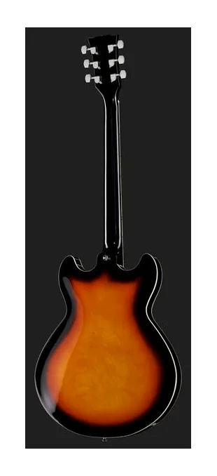 Harley Benton HB-35 CH Vintage Series, pala con clavijeros y logotipo