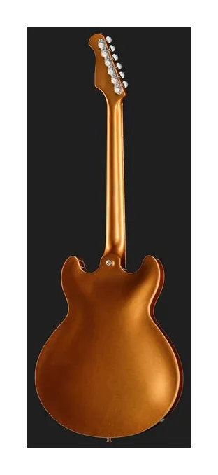 Harley Benton HB-35TL Tesla LH Pelham Blue, pala con clavijeros y logotipo