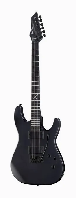 Harley Benton HWY-25BKS Progressive Series encuadrado de frente sobre fondo neutro