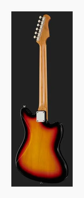 Harley Benton JA-60LH SB Vintage Series, curvas del cuerpo vistas desde arriba