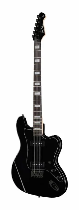 Harley Benton JA-Baritone HH BK en primer plano frontal
